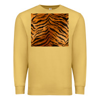 Antique Gold handdrawn tiger pattern Premium Sweatshirt - BarkalooDesign