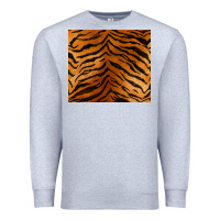 Heather Grey handdrawn tiger pattern Premium Sweatshirt - BarkalooDesign