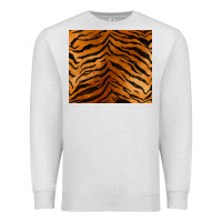 Oatmeal Heather handdrawn tiger pattern Premium Sweatshirt - BarkalooDesign