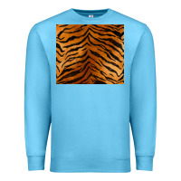 Ocean Blue handdrawn tiger pattern Premium Sweatshirt - BarkalooDesign