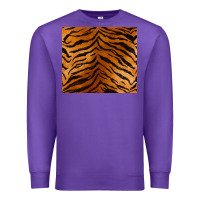 Purple handdrawn tiger pattern Premium Sweatshirt - BarkalooDesign