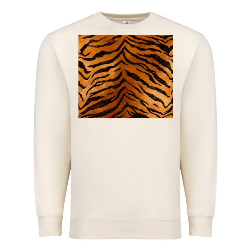 Handdrawn Tiger Pattern Premium Sweatshirt by BarkalooDesign | Teevron