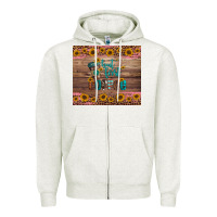 Oatmeal Heather but first coffee Zipper Hoodie - Artiststas