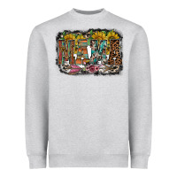 Heather Grey mama western Heavyweight Sweatshirt - RacoonDesign