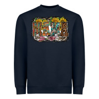 Navy mama western Heavyweight Sweatshirt - RacoonDesign
