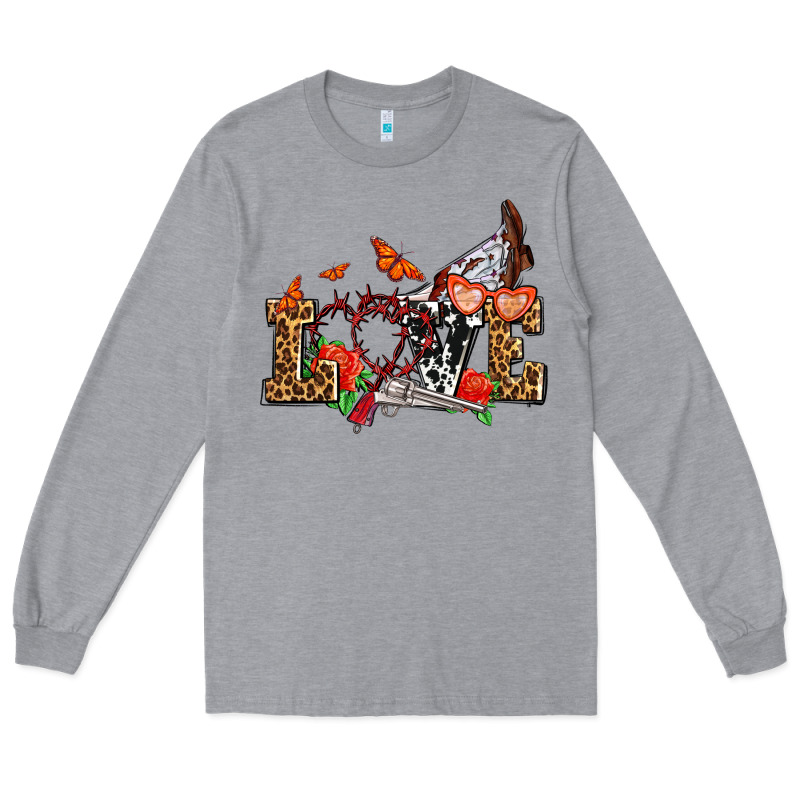 Western Love For Cowgirls Olivia Long Sleeve Tee by OliviaCreatesArt | Teevron
