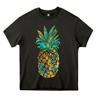 Asphalt leopar turquoise pineapple Heavy Core Tee - JahusDesignShop