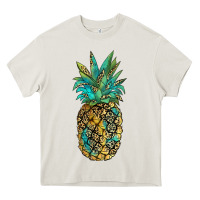 Leopar Turquoise Pineapple Heavy Core Tee | Teevron