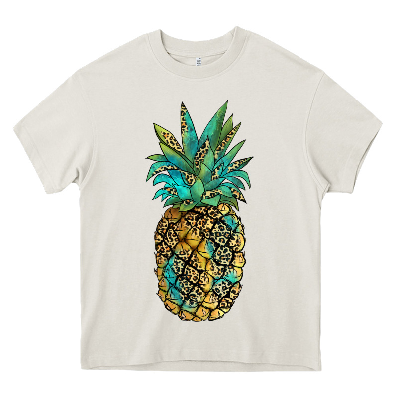 Leopar Turquoise Pineapple Heavy Core Tee by JahusDesignShop | Teevron