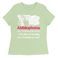 Matcha Funny Librarian Nerd Abibliophobia Bookworm Gift Reading Ladies Tee - longCreatives