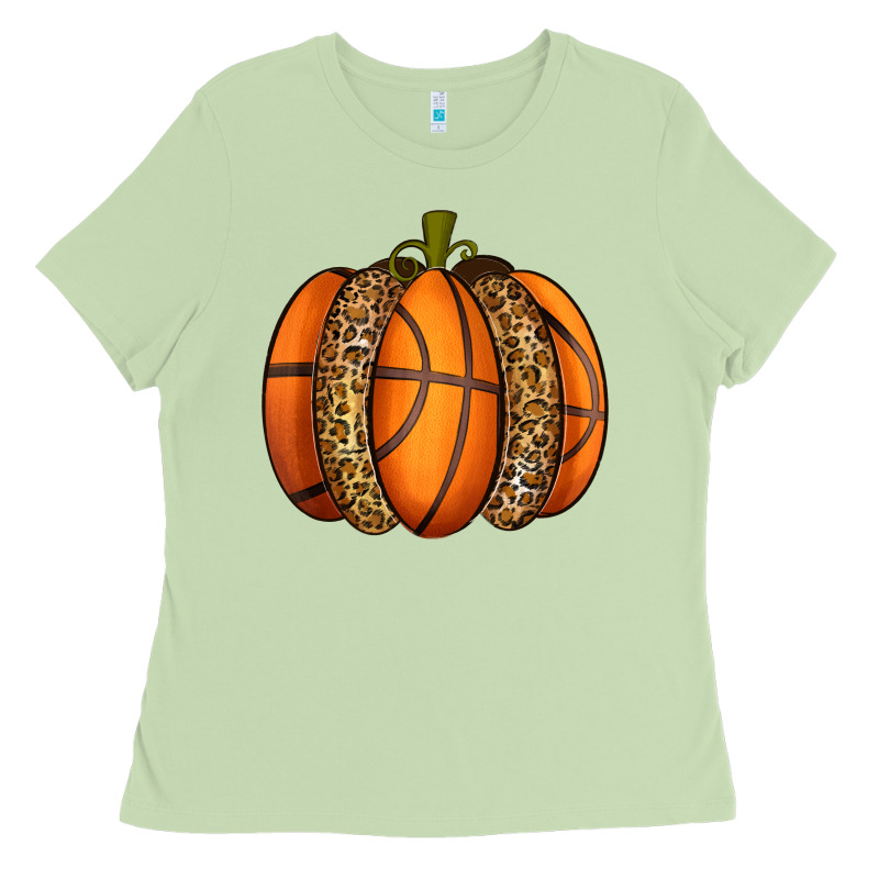 Basketball Pumpkin Ladies Tee by texasbilliewilder | Teevron