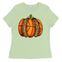 Matcha Basketball Pumpkin Ladies Tee - texasbilliewilder