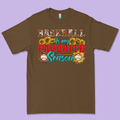Baseball Is My Favorite Season Premium Tee Designed By Nancycooperartshop