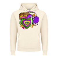 Vintage Artic mardi gras heart olivia Vintage Hoodie - OliviaCreatesArt