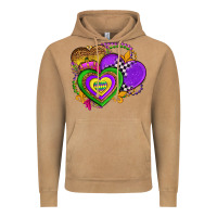 Vintage Camel mardi gras heart olivia Vintage Hoodie - OliviaCreatesArt