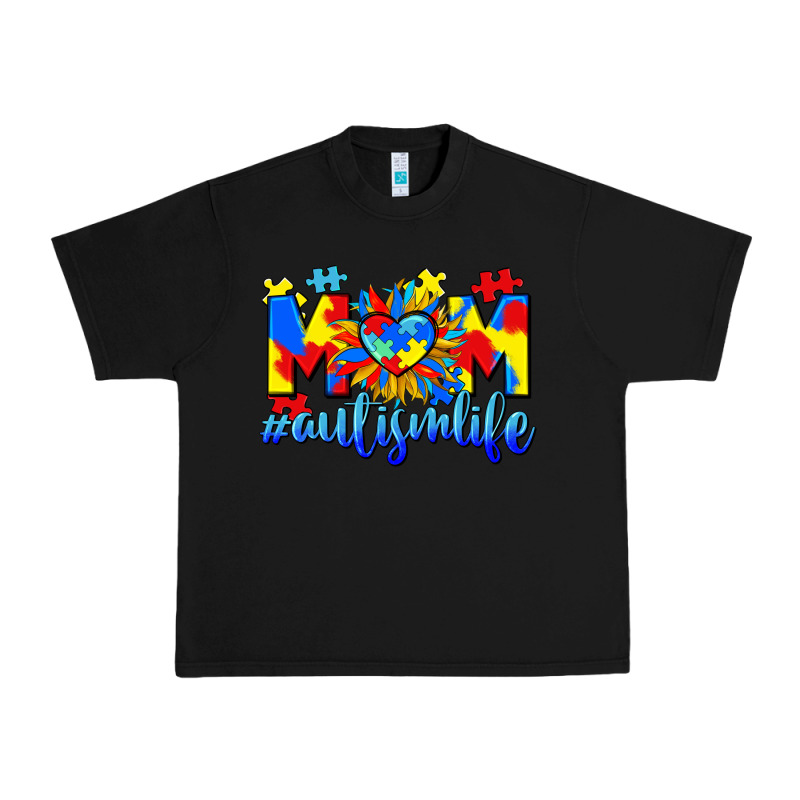 Mom Autism Life Urban Heavy Tee by CowGirlArtShop | Teevron
