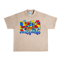 French Oak Mom Autism life Urban Heavy Tee - CowGirlArtShop