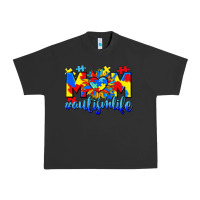 Pigment Black Mom Autism life Urban Heavy Tee - CowGirlArtShop