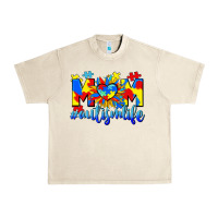 Sandshell Mom Autism life Urban Heavy Tee - CowGirlArtShop