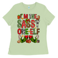 Matcha I'm the sassy on the elf Ladies Tee - NancyCooperArtShop