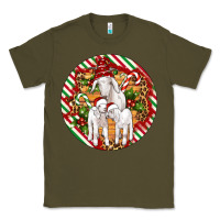Army Green christmas goat family ornament Classic Tee - Artiststas