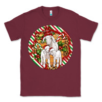 Burgundy christmas goat family ornament Classic Tee - Artiststas