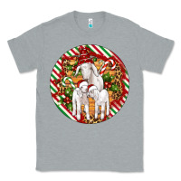 Heather Grey christmas goat family ornament Classic Tee - Artiststas
