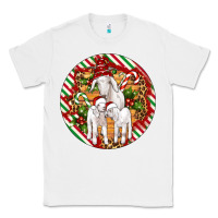White christmas goat family ornament Classic Tee - Artiststas