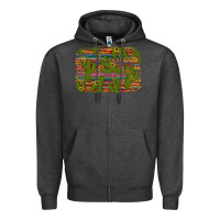 Charcoal Heather cinco de mayo sunflower and cactus background Zipper Hoodie - Artiststas