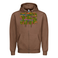 Chestnut cinco de mayo sunflower and cactus background Zipper Hoodie - Artiststas