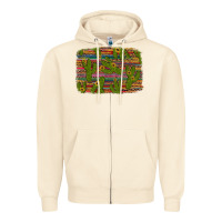 Sandshell cinco de mayo sunflower and cactus background Zipper Hoodie - Artiststas