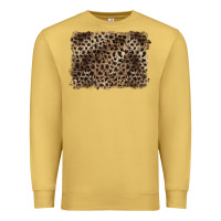 Antique Gold handdrawn leopard pattern brown Premium Sweatshirt - BarkalooDesign