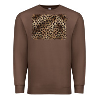 Chestnut handdrawn leopard pattern brown Premium Sweatshirt - BarkalooDesign
