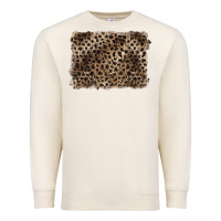 Sandshell handdrawn leopard pattern brown Premium Sweatshirt - BarkalooDesign