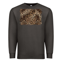 Smoke handdrawn leopard pattern brown Premium Sweatshirt - BarkalooDesign