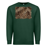 Sports Green handdrawn leopard pattern brown Premium Sweatshirt - BarkalooDesign