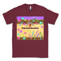 Burgundy special education teacher Classic Tee - TumblerDesignByShophia