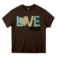 Chocolate Brown Love Fall Heavy Core Tee - Bettercallsaul
