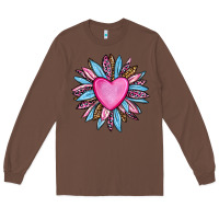 Chestnut valentine's day sunflower olivia Long Sleeve Tee - OliviaCreatesArt