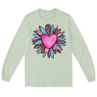 Matcha valentine's day sunflower olivia Long Sleeve Tee - OliviaCreatesArt