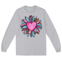 Valentine's Day Sunflower Olivia Long Sleeve Tee | Teevron