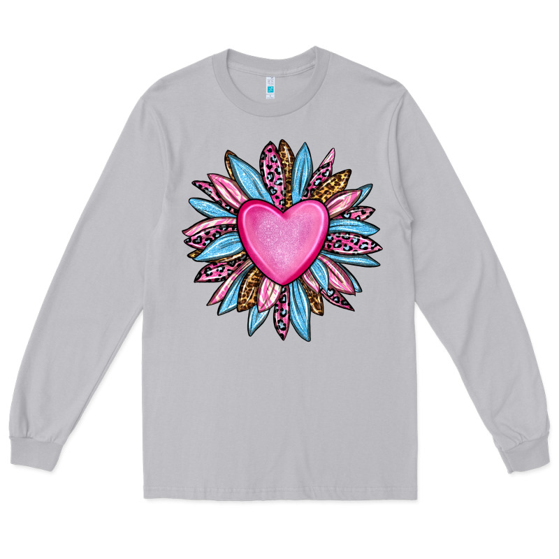 Valentine's Day Sunflower Olivia Long Sleeve Tee by OliviaCreatesArt | Teevron