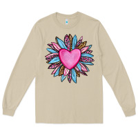 Mushroom valentine's day sunflower olivia Long Sleeve Tee - OliviaCreatesArt