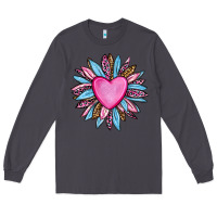 Smoke valentine's day sunflower olivia Long Sleeve Tee - OliviaCreatesArt