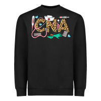 Black Western Certified Nursing Assistant Heavyweight Sweatshirt - LillyAllenDesigns