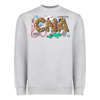 Heather Grey Western Certified Nursing Assistant Heavyweight Sweatshirt - LillyAllenDesigns