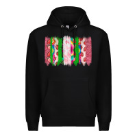 Black summer brushstrokes Premium Hoodie - CowhideDigitalArt
