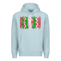 Blue Mist summer brushstrokes Premium Hoodie - CowhideDigitalArt