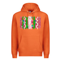 Carrot summer brushstrokes Premium Hoodie - CowhideDigitalArt