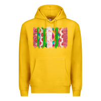 Lemon summer brushstrokes Premium Hoodie - CowhideDigitalArt